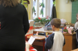 Mikulás az iskolában 2015 1. osztály