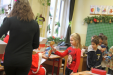 Mikulás az iskolában 2015 1. osztály